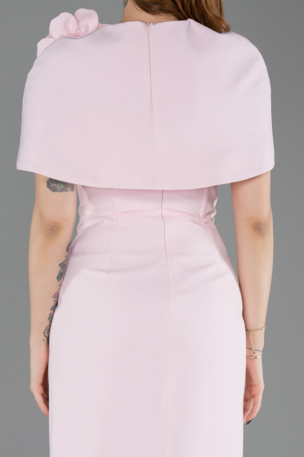 Abendkleid Midi Puder ABK2628