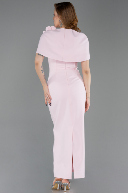 Abendkleid Midi Puder ABK2628