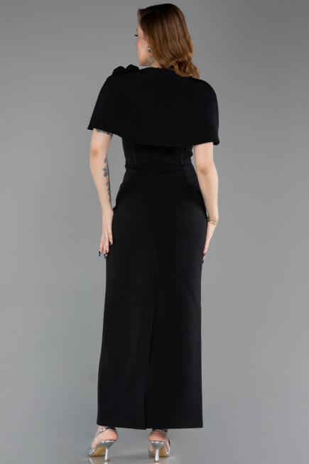 Abendkleid Midi Schwarz ABK2628