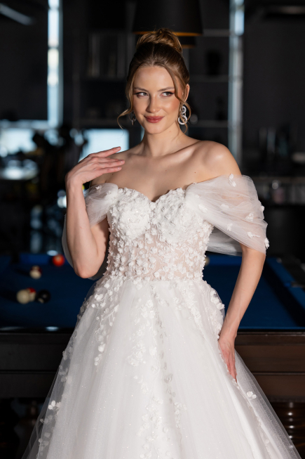 Hochzeitskleider Lang Weiß ABG100