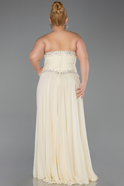 Abendkleid Lang Chiffon Gelb ABU6188