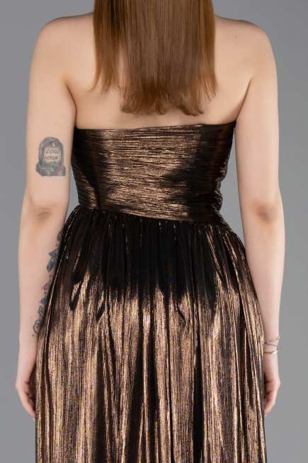 Abschlusskleid Lang Braun ABU6196