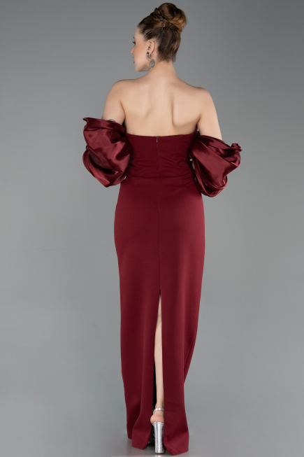 Abendkleid Lang Weinrot ABU6204