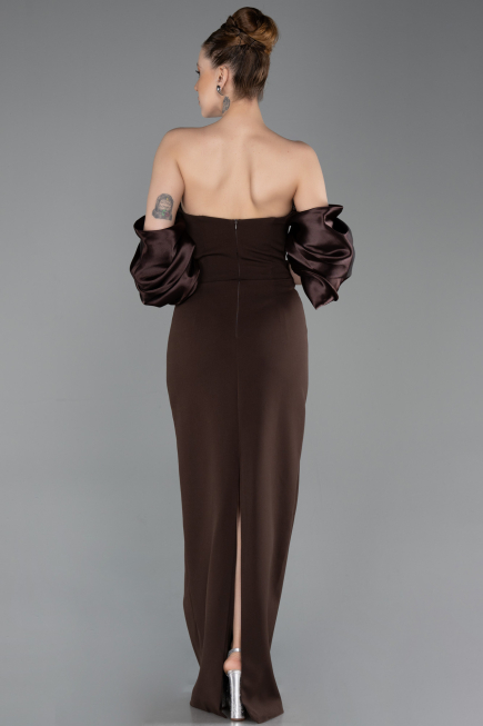 Abendkleid Lang Braun ABU6204