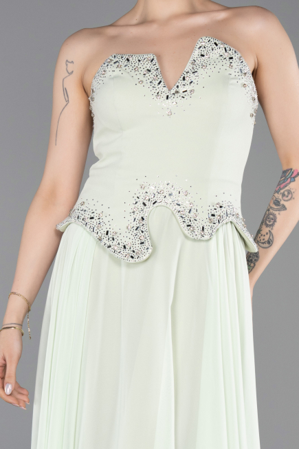 Abendkleid Lang Chiffon Minzgrün ABU6188
