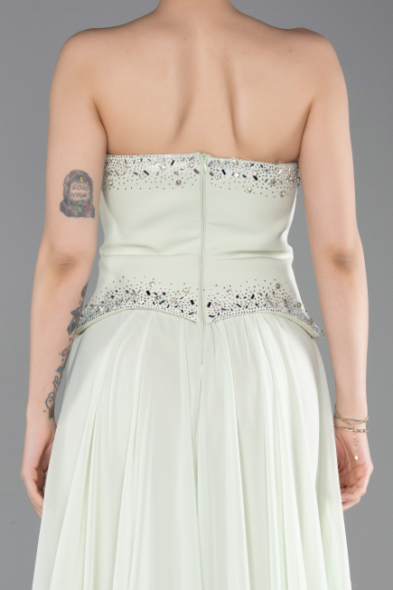 Abendkleid Lang Chiffon Minzgrün ABU6188