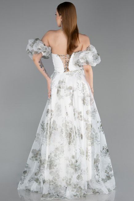 Abendkleid Lang Khaki ABU6228
