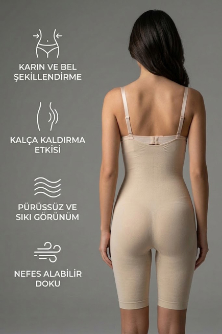 Bauch & Taille Formendes Korsett Hautfarben EM2013
