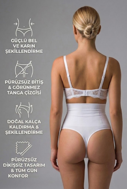 Weiß Bauch & Taille Formendes Korsett EM2020