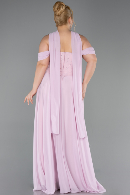 Bekleidung in Großen Größen Lang Chiffon Puder ABU6247