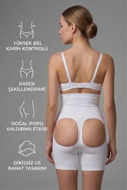 Bauch & Taille Formendes Korsett Weiß EM2063
