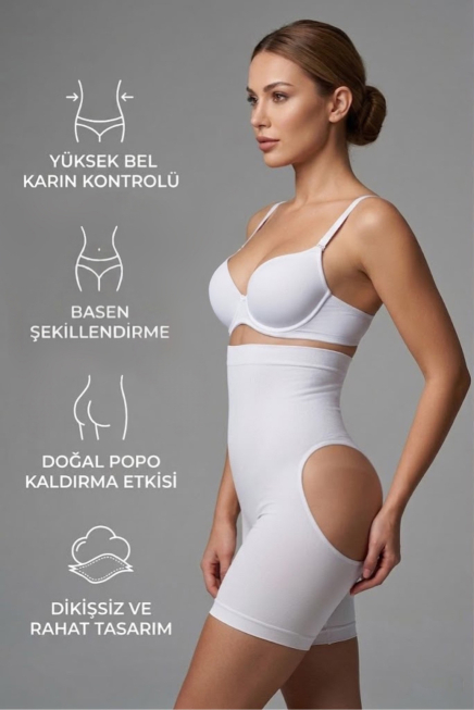 Bauch & Taille Formendes Korsett Weiß EM2063