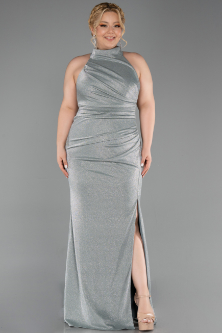 Abendkleid in Übergröße Lang Minzgrün ABU6311