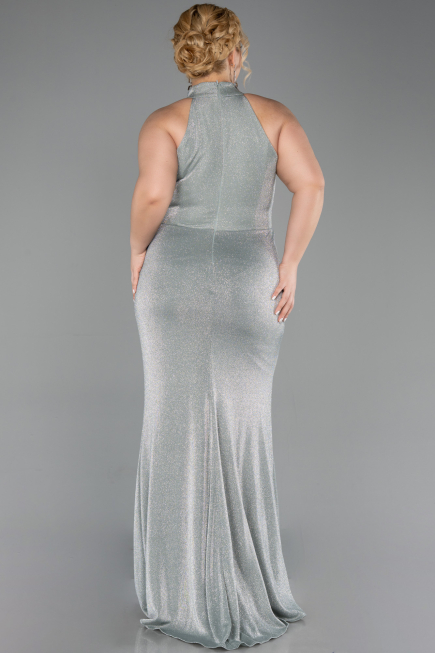 Abendkleid in Übergröße Lang Minzgrün ABU6311