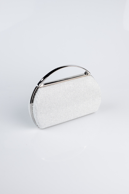 Abendtasche Silber V351