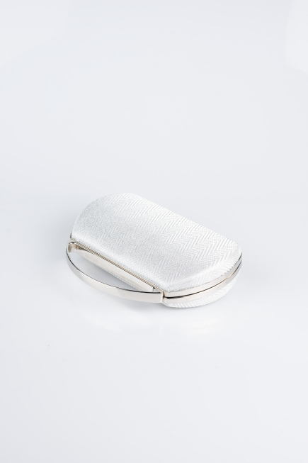 Abendtasche Silber V351