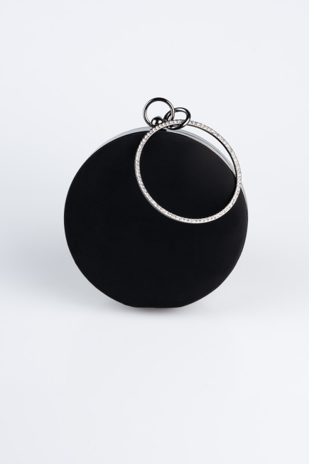Abendtaschen Wildleder Schwarz SH841