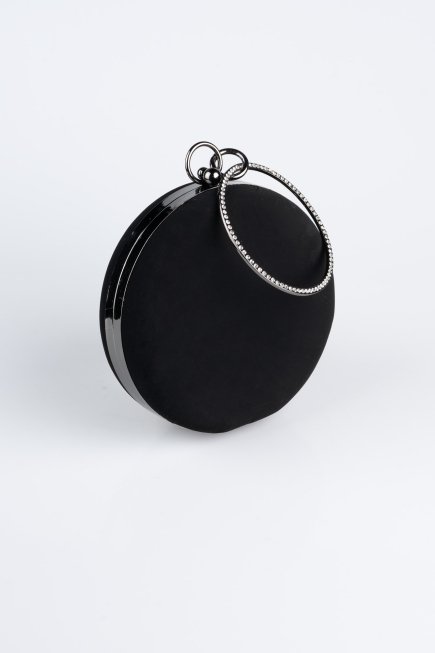Abendtaschen Wildleder Schwarz SH841