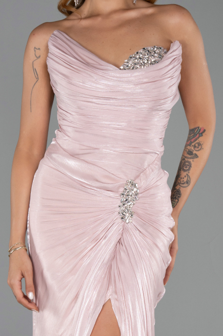 Abendkleid Lang Chiffon Puder ABU6336