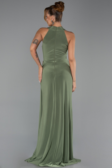 Abschlusskleid Lang Khaki ABU5918