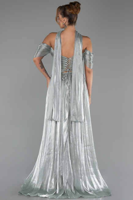 Abendkleid Lang Chiffon Minzgrün ABU6342