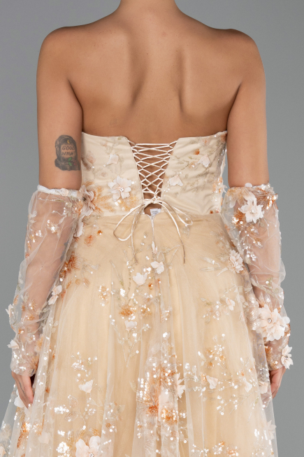 Abendkleid Lang Gold ABU6344