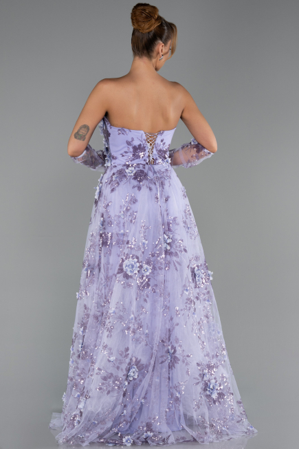 Abendkleid Lang Lila ABU6344