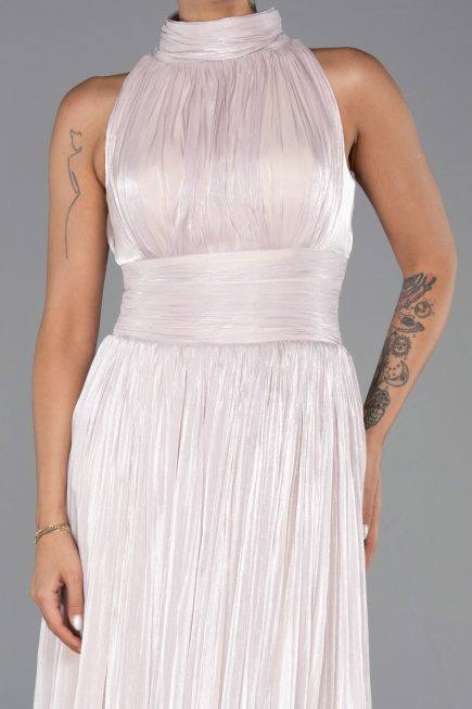 Abendkleid Lang Chiffon Beige ABU6352