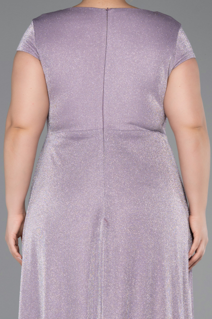 Abendkleid in Übergröße Lang Lavendel ABU6363