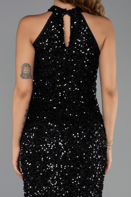 Abendkleid Lang Schwarz ABU6404