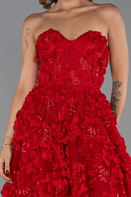 Abendkleid Lang Rot ABU6408
