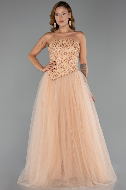 Abendkleid Lang Gold ABU6412