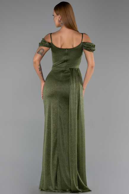 Abendkleid Lang Khaki ABU2835