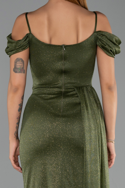 Abendkleid Lang Khaki ABU2835