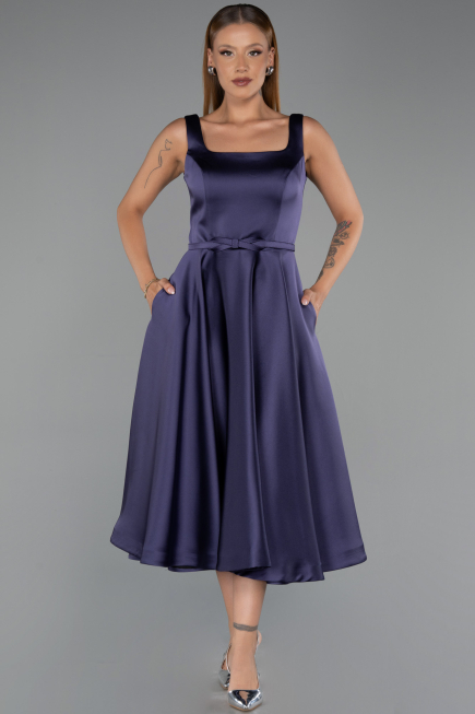 Partykleid Midi Satin Violette ABK2586