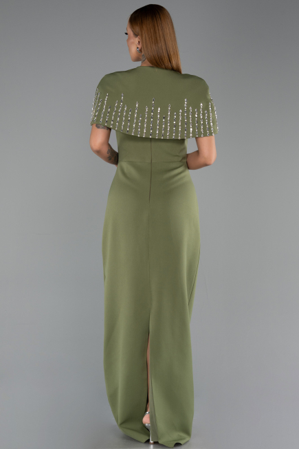 Standesamtkleid Lang Khaki ABU5889