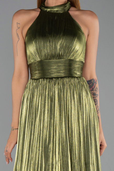 Abschlusskleid Lang Chiffon Khaki ABU6428