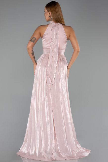 Abschlusskleid Lang Chiffon Puder ABU6428
