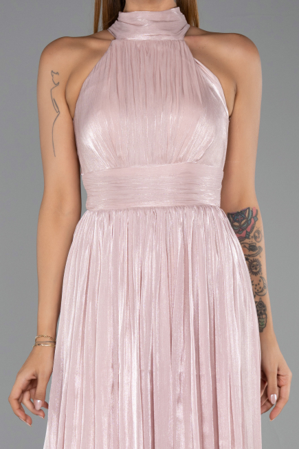 Abschlusskleid Lang Chiffon Puder ABU6428
