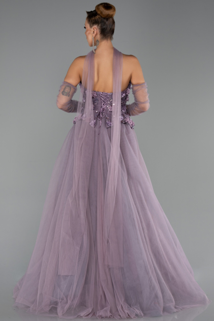 Abendkleid Lang Lavendel ABU6523
