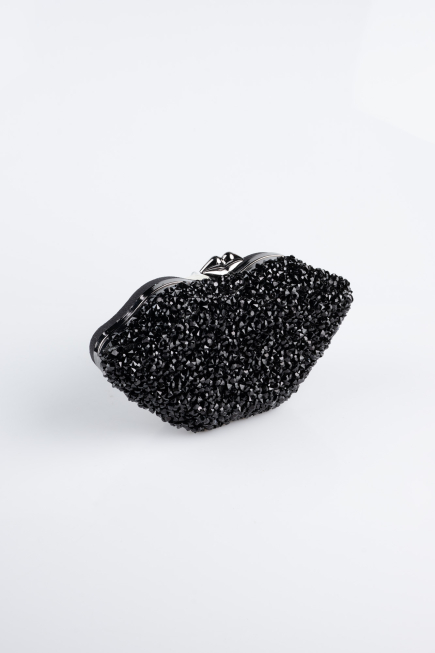 Abendtasche Verputz Schwarz SH831