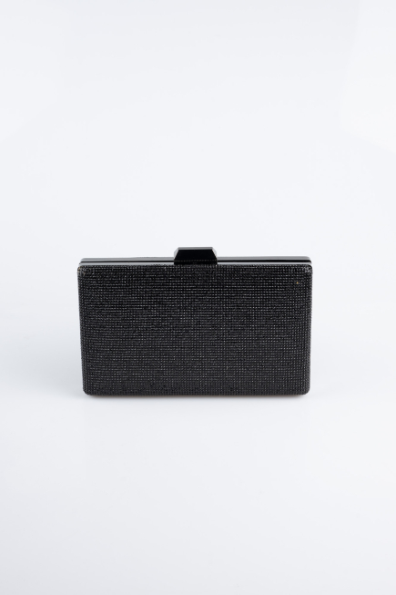 Abendtasche Steinbesetzt Schwarz SH863