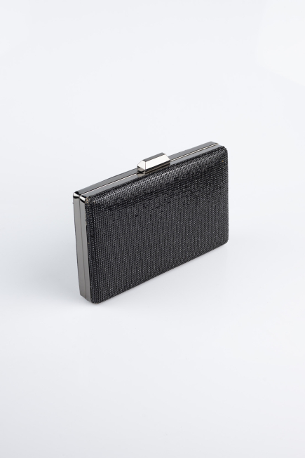 Abendtasche Steinbesetzt Schwarz SH863