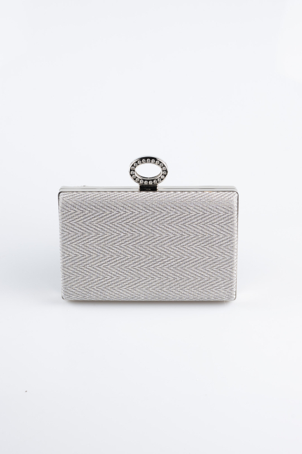 Abendtasche Platin SH862
