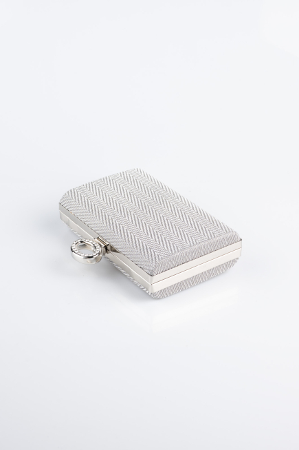 Abendtasche Platin SH862