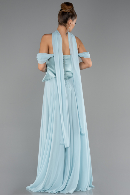 Abendkleid Lang Chiffon Minzgrün ABU5327
