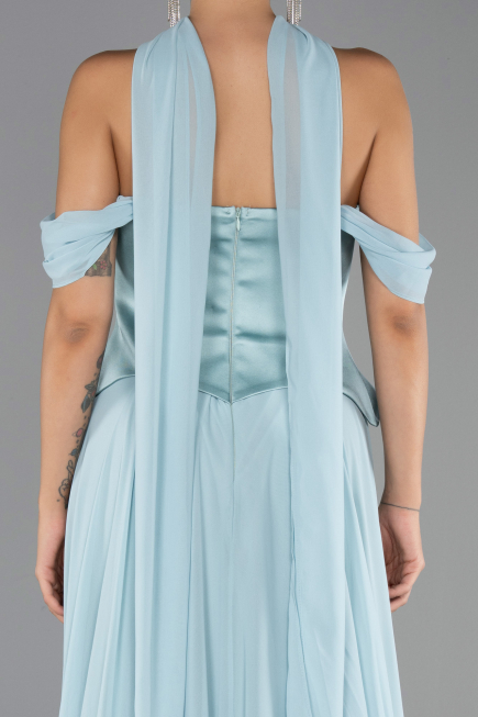 Abendkleid Lang Chiffon Minzgrün ABU5327