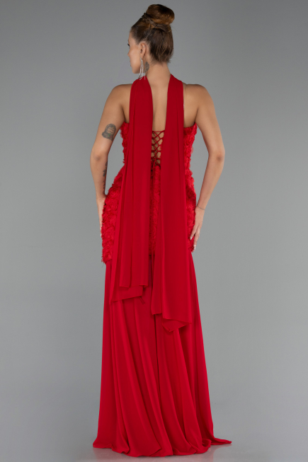 Abschlusskleid Lang Rot ABU6541