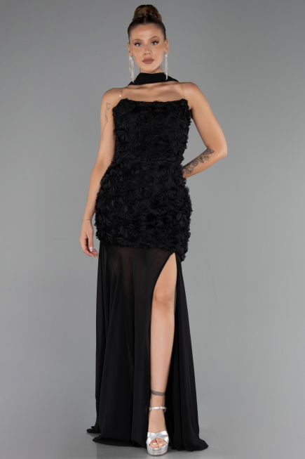Abschlusskleid Lang Schwarz ABU6541