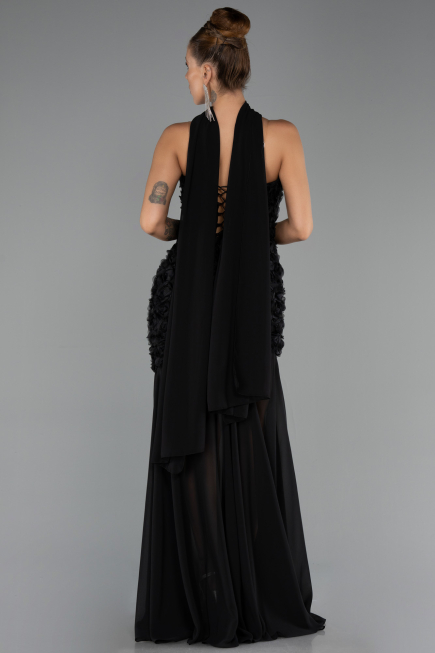 Abschlusskleid Lang Schwarz ABU6541